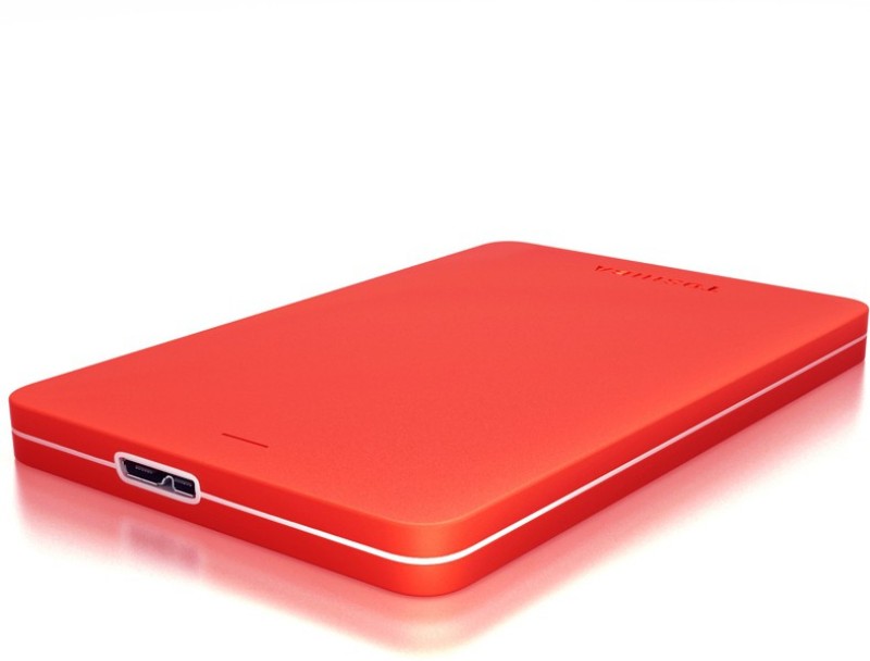 Toshiba Canvio Alumy 2 TB Wired External Hard Disk Drive  (Red) RS.5499