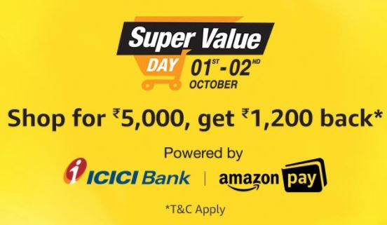 Amazon Super Value Day - 1st-2nd October