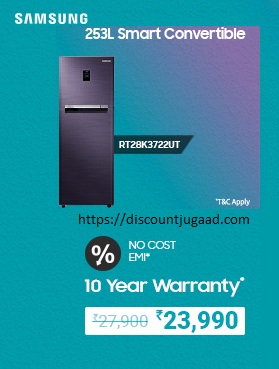 Samsung 253 L 2 Star Frost-free Double Door Refrigerator