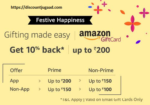 Amazon Email Gift Cards banner