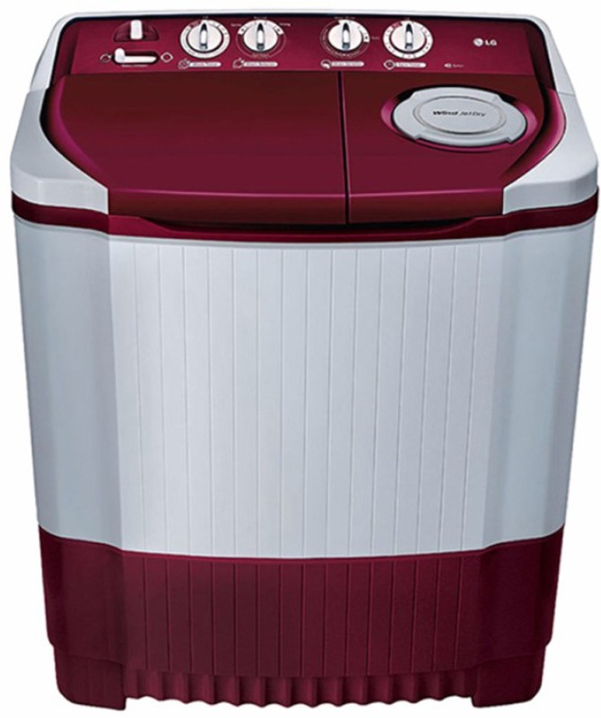 LG 6.5 kg Semi Automatic Top Load Washing Machine Maroon