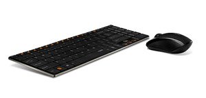 Rapoo 9060 2.4G Wireless Mouse and 2 Block Metal Keyboard Set- Blade Series