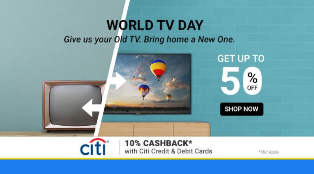 World TV Day flipkart