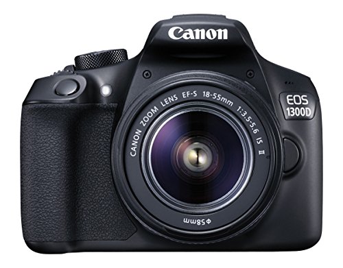 Canon EOS 1300D DSLR Camera Body with Single Lens: EF-S 18-55 IS II
