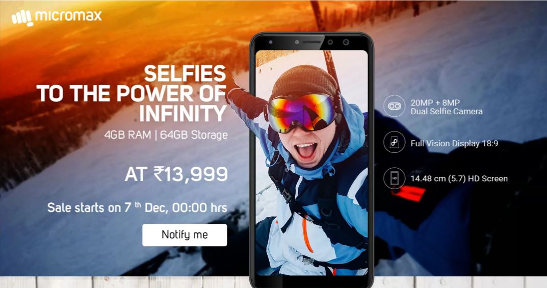 Micromax Canvas Infinity Pro banner