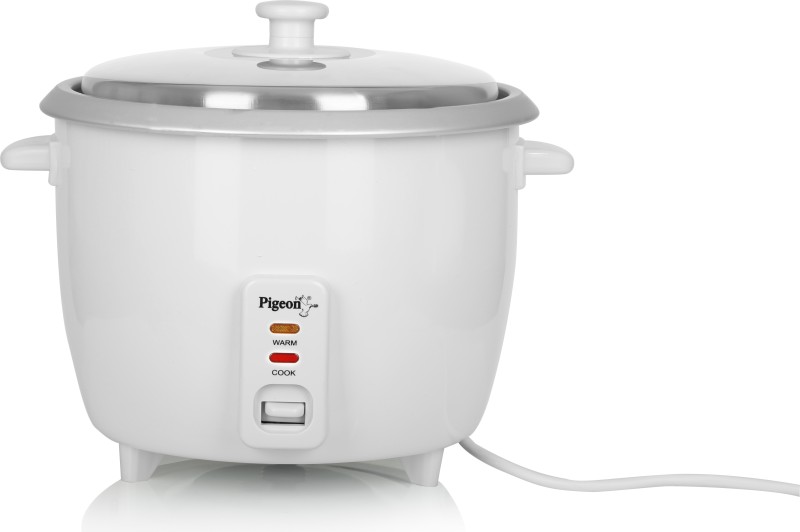 Pigeon joy (with ss lid) – 1.8 l (single pot) Electric Rice Cooker with Steaming Feature Rs.1199