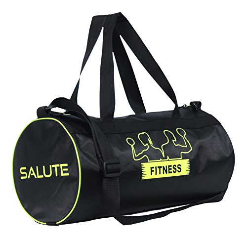 SALUTE Polyester 30 Ltr Black Sports Duffel