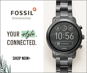 Fossil analogue and chronograph watches for men and women
