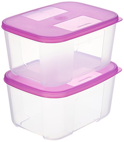 Tupperware Plastic Freezer Mate Set Of 2
