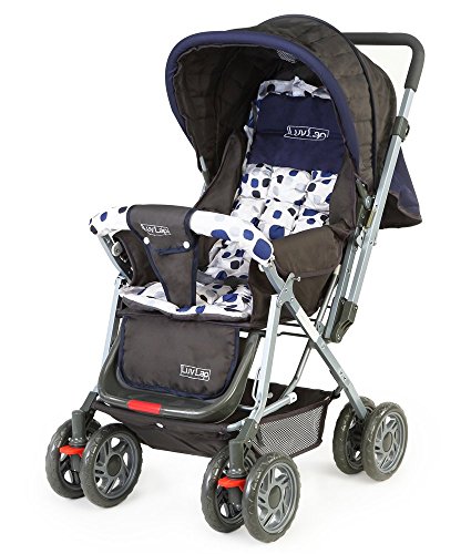 LuvLap Baby Stroller Pram Sunshine Navy Blue