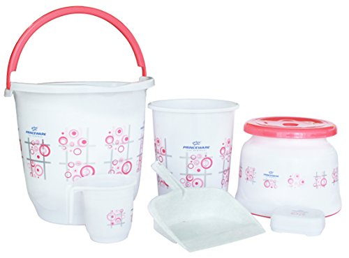 Princeware 6 Piece Plastic Bathroom Set