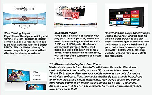 Sensex 80 cm (32 Inches) Full HD Smart LED TV with IPS Display K-7003  Rs.8899