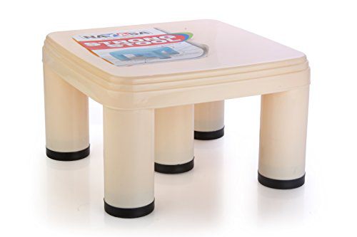 Nayasa Strong No 517 Plastic Stool, Ivory
