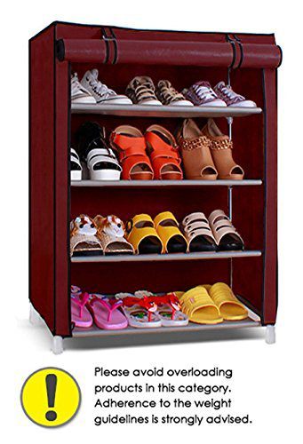 Pindia  Shoe cabinet , 4-5  Layer Maroon Shoe Rack Organizer