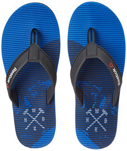 Reebok Men’s Ultra Flip Awsm Blue, Coal and Sand Stone Flip-Flops and House Slippers – 6 UK/India (39 EU)(7 US)