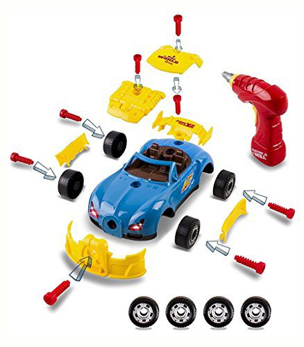 Toys Bhoomi 2 In 1 Build Your Own Formula Racing Car Modification Playset