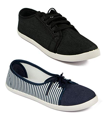 ASIAN Multicolor Walking Shoes,Running Shoes,Casual Shoes,Canvas Shoes,Sneakers,Loafers Combo Pack of 2 for Women UK-7