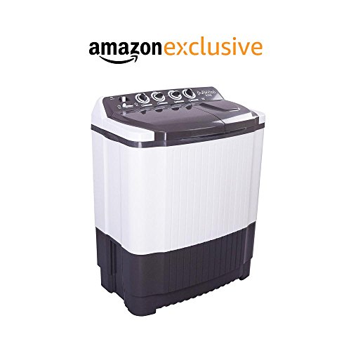 Noble Skiodo 8 kg Semi-Automatic Top Loading Washing Machine (80WMVM Twin Tub 8, White & Grey)