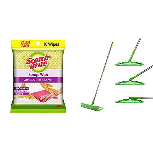 Scotch-Brite® Flat Mop with Sprayer (Get refill free) Compact packing