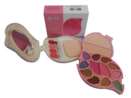 ADS Color Series Makeup Kit 8 Eyeshadow 1 Powder Cake 8 Lip Colour 2 Blusher (Multi Color/Packaging) Rs.148