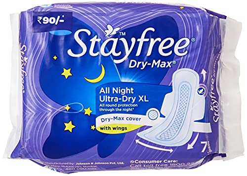 Stayfree Dry Max All Nights (28 Count) at 25% flat Discount