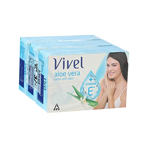 Vivel Soap - Aloe Vera Satin Soft Skin, 3 x 100g Pack