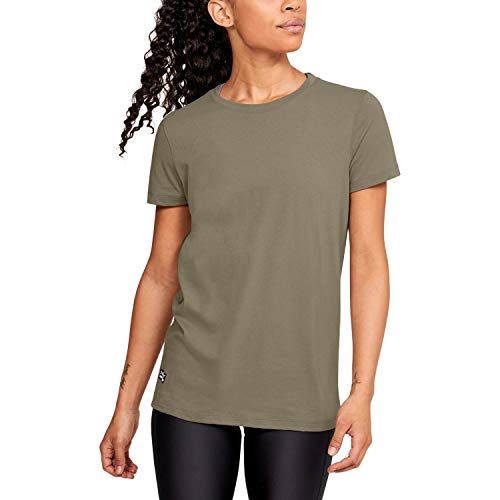 Under Armour Women's Tac Cotton T-Shirt , Federal Tan (499)/Federal Tan , Small