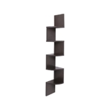Solimo Zig-Zag Corner Wall Shelf (Matte Finish, Wenge)