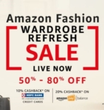 Amazon Fashion Wardrobe Refresh Sale 19-25 June 2020
