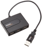 AmazonBasics 4-Port USB to USB 2.0 Ultra-Mini Hub Adapter