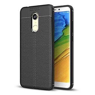 Amzer AMZ203628 TPU Back Case Cover for Mi 5 (Black)
