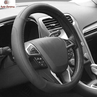 Auto Oprema Microfiber Leather Auto Car Steering Wheel Cover Universal 15 inch...