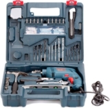 Bosch GSB 500W 10 RE Professional Tool Kit, MS and Plastic (Blue, Pack of 100)