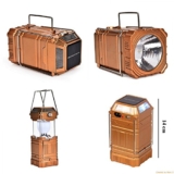 Bulfyss Versatile 6 LED Solar Rechargeable Emergency Light Lantern, Bottom LED Torch, 4 LED Colourful Blinking Beacon Indicator – Assorted Color