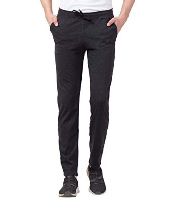 Changrobe Dark Grey Cotton Stylish Slim Fit Track Jogger for Men, Men's...