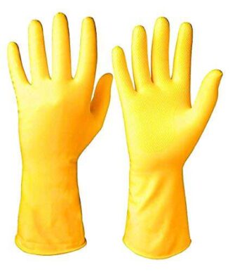 Cleaning Gloves Reusable Rubber Hand Gloves, Stretchable Gloves for Washing Cleaning Kitchen...