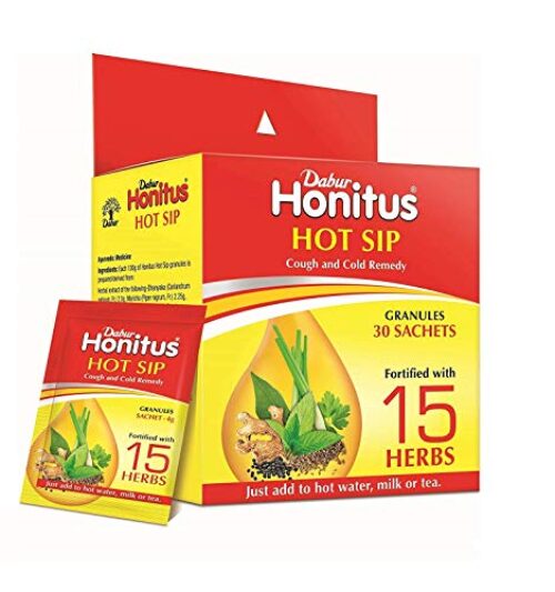 Dabur Honitus Hot Sip Ayurvedic Kadha (Pack of 30 Sachets)