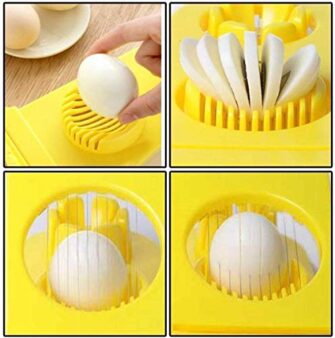 Dxent Egg Cutter and Slicer 2 in 1 Function, Boiled Egg Cutting...