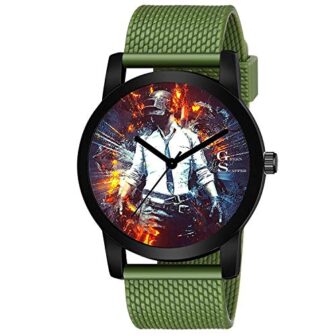 Green Scapper Green Color Wrist Watch Unique PUBG & Avenger Analog Watch...