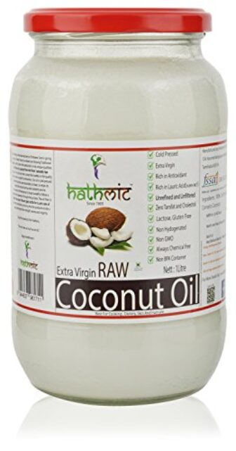 HATHMIC Raw Extra Virgin Coconut Oil (Cold Pressed)1000ml