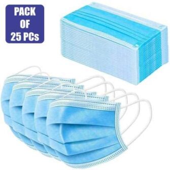 Inaara 3 Ply Non Surgical Disposable Air Pollution & Protection Mask Face...
