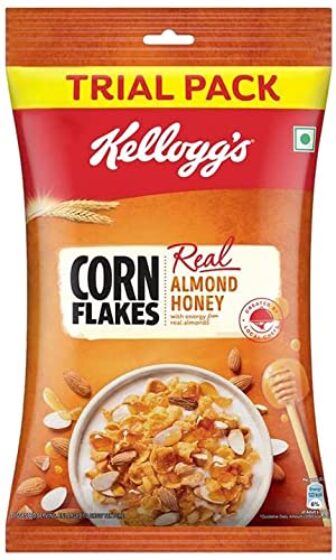 Kellogg's Corn Flakes Real Almond Honey | Breakfast Cereals | High in...