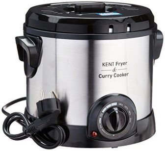 Kent 16001 1500-Watt Fryer and Curry Cooker (Steel Grey)