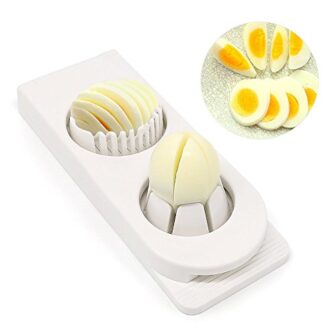 Lemish 2 in 1 Boiled Egg & Mushroom Slicer Cutter Chopper Plastic...