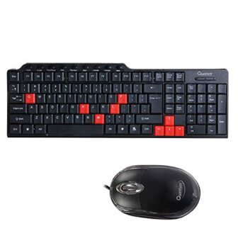 QUANTAM QHM8810 Multimedia Wired Keyboard & Mouse Combo