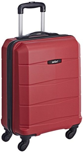 Safari Polycarbonate 56 Ltrs Red Hardsided Carry On (REGLOSS ANTISCRATCH 4W 55...