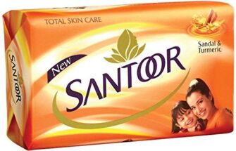 Santoor Sandal and Turmeric Soap, 150g