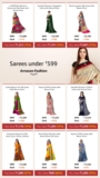 Sarees under Rs 599 #Amazon Fashion
