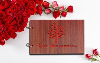 Sehaz Artworks 'Our Memories' Pasted Wood Photo Album (22 cm x 16...