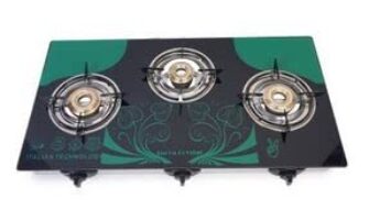 Shree Ganesh A One Surya Crystal 3 Burner Auto Gas Stove